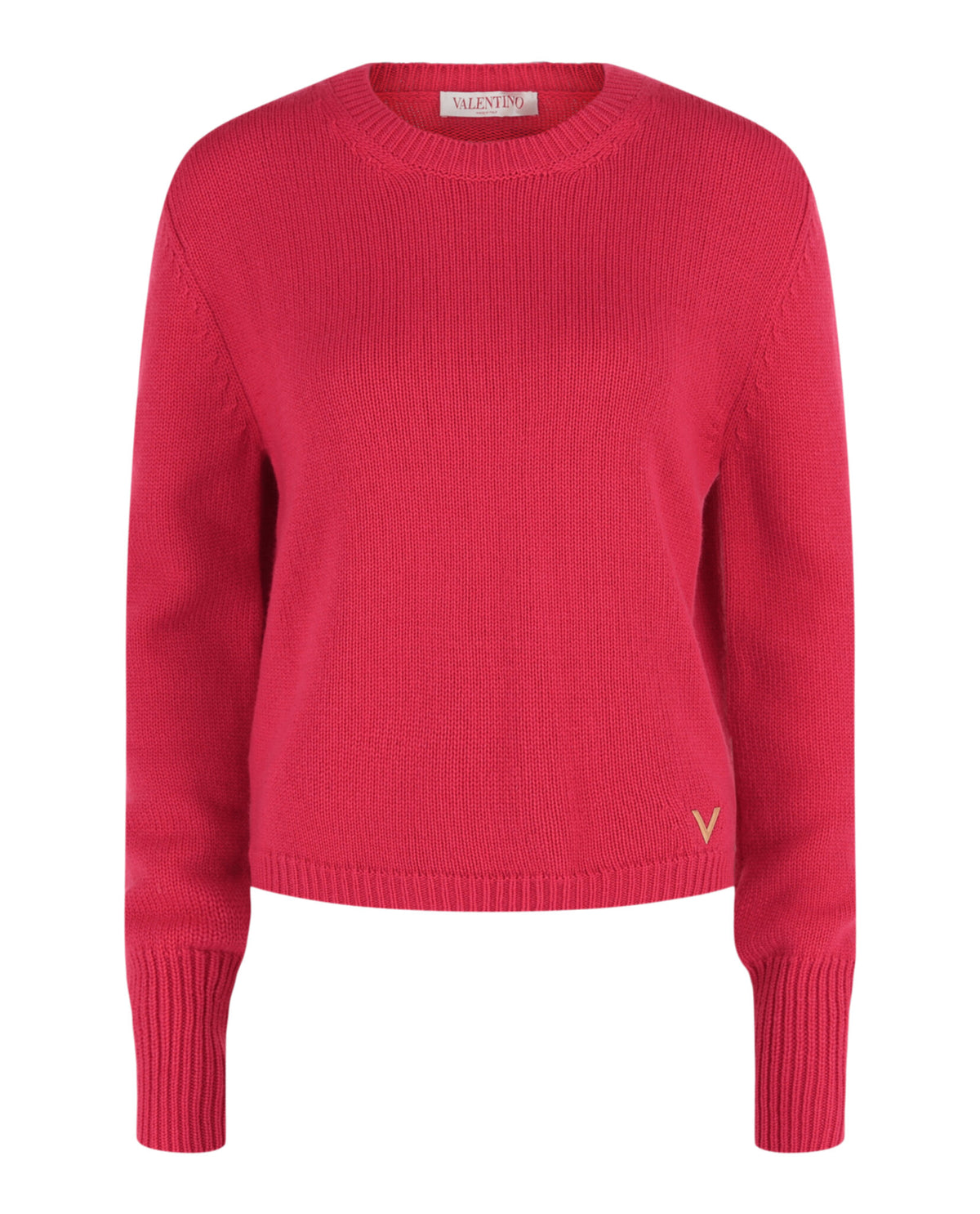 Valentino Womens Cashmere Crewneck Sweater