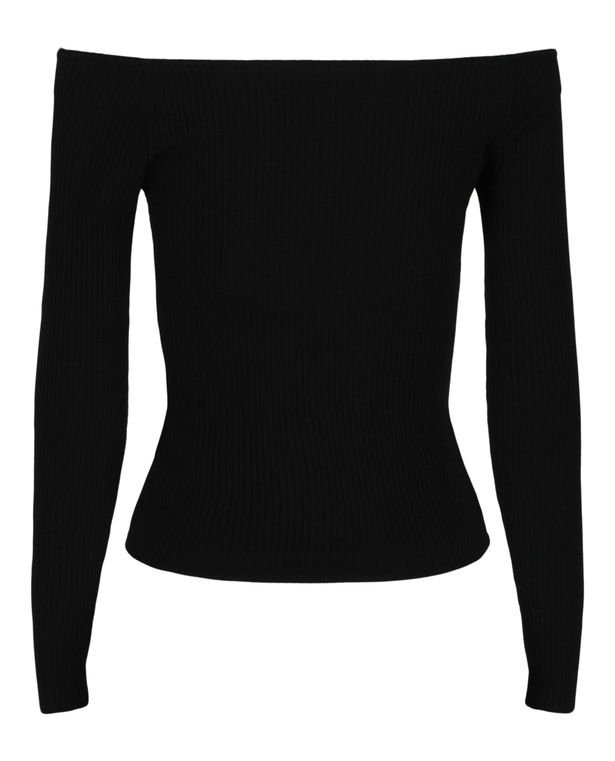 Valentino Valentino Womens Off-The-Shoulder Ribbed Knit Sweater