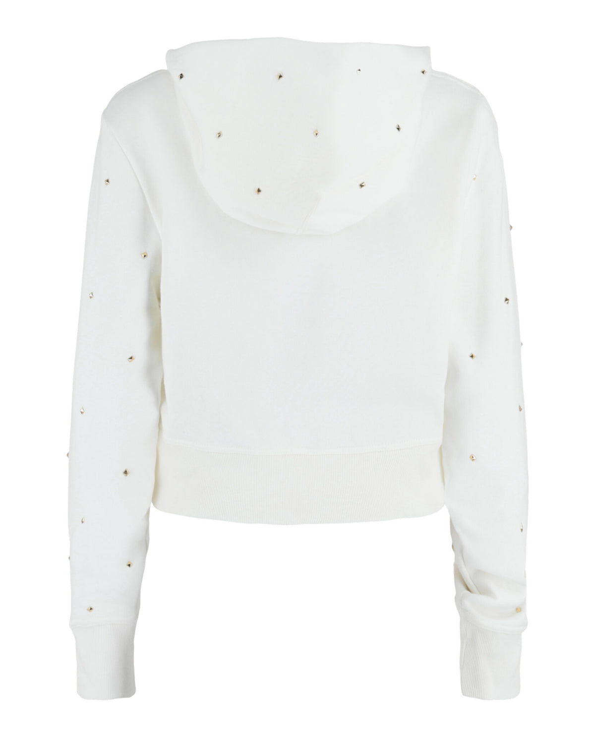 Valentino Womens Rockstud Cropped Hoodie