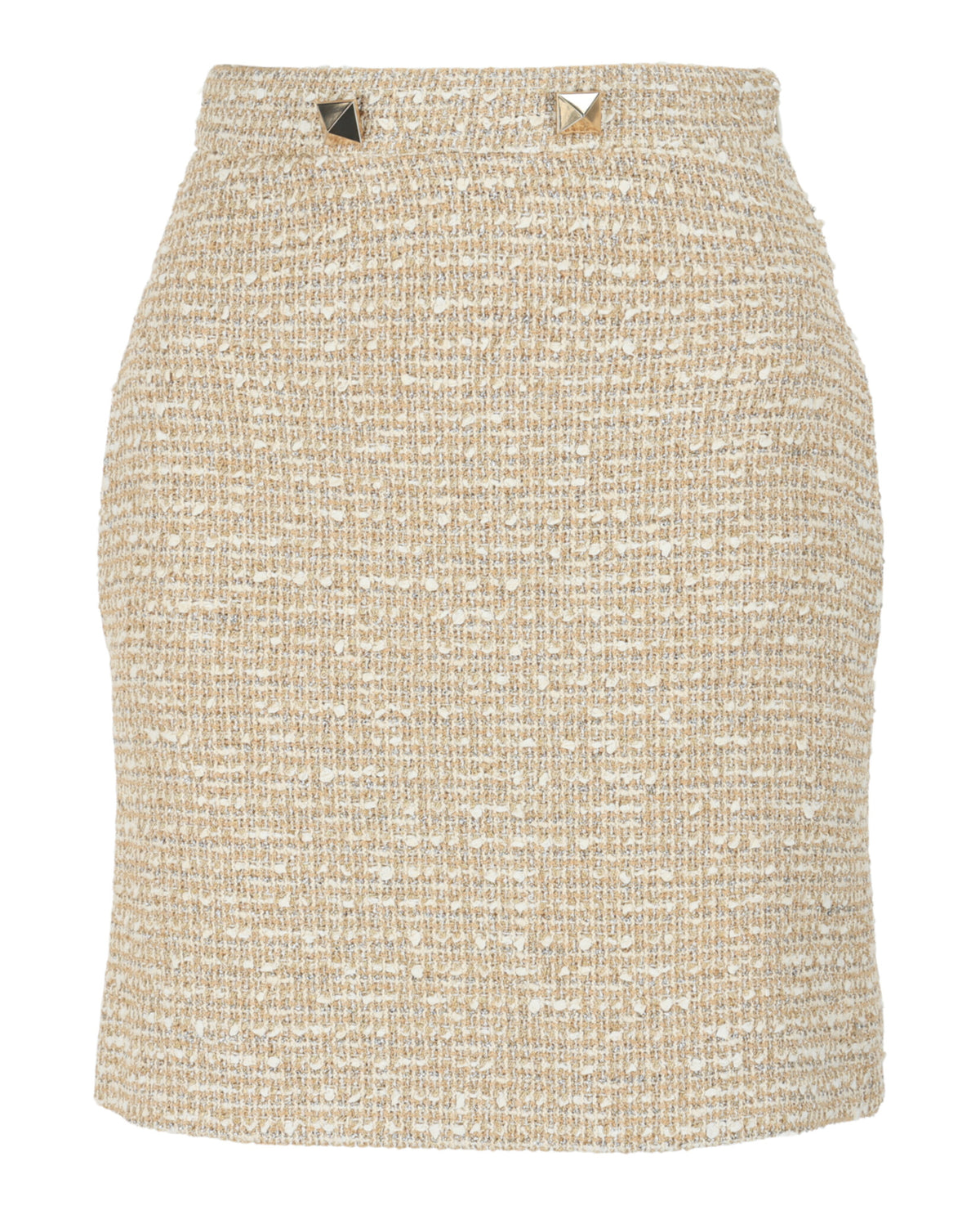 Valentino Womens Tweed Mini Skirt