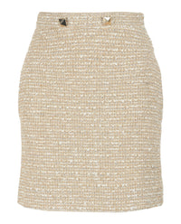 Valentino Womens Tweed Mini Skirt