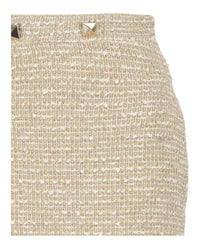 Valentino Womens Tweed Mini Skirt