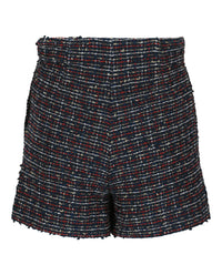 Valentino Valentino Womens High-Rise Tweed Shorts