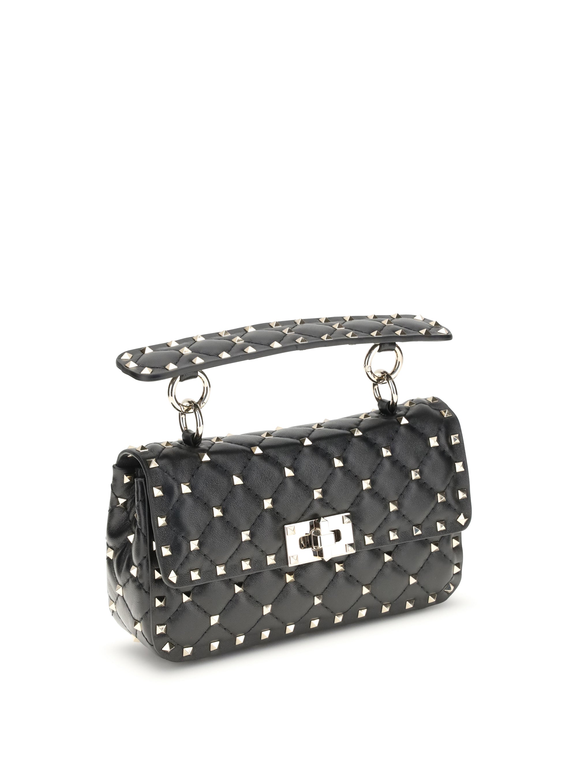 VALENTINO GARAVANI Valentino Garavani Women Rockstud Spike Mini Top Handle Bag In Nappa