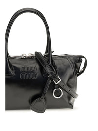 Miu Miu Women Glossy Leather Handbag