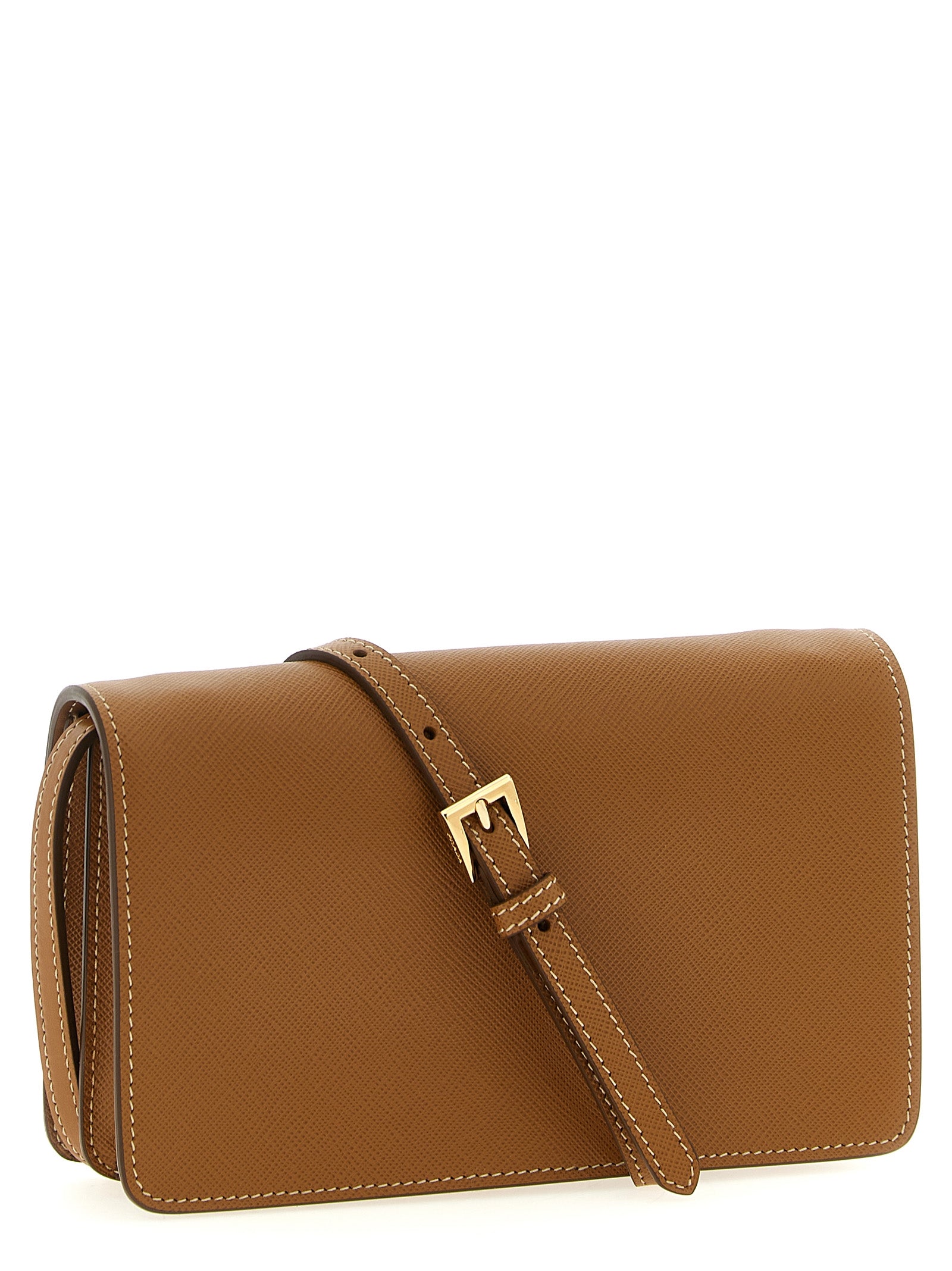 Prada Women Saffiano Mini Crossbody Bag