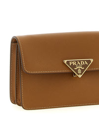 Prada Women Saffiano Mini Crossbody Bag