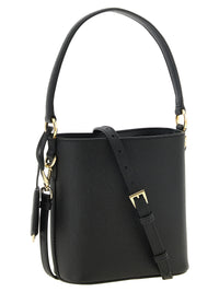Prada Women Saffiano Mini Bucket Bag Black