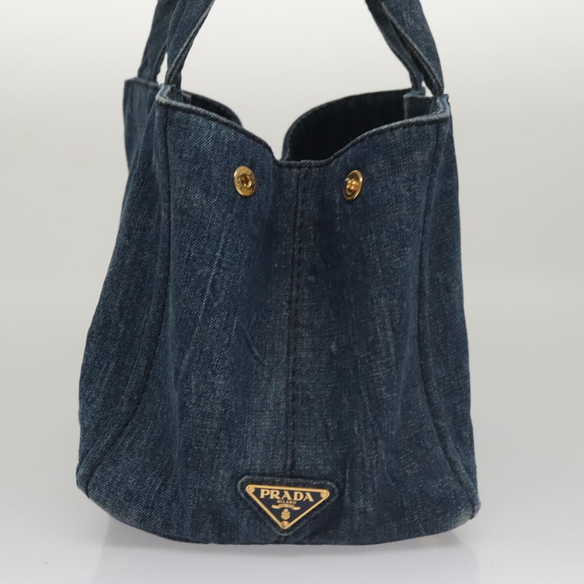 Prada Canapa Blue Denim - Jeans Tote Bag (Pre-Owned)