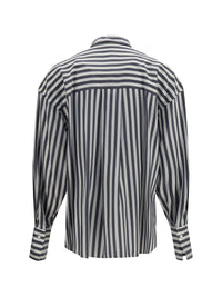BRUNELLO CUCINELLI Brunello Cucinelli Women Silk Poplin Striped Shirt