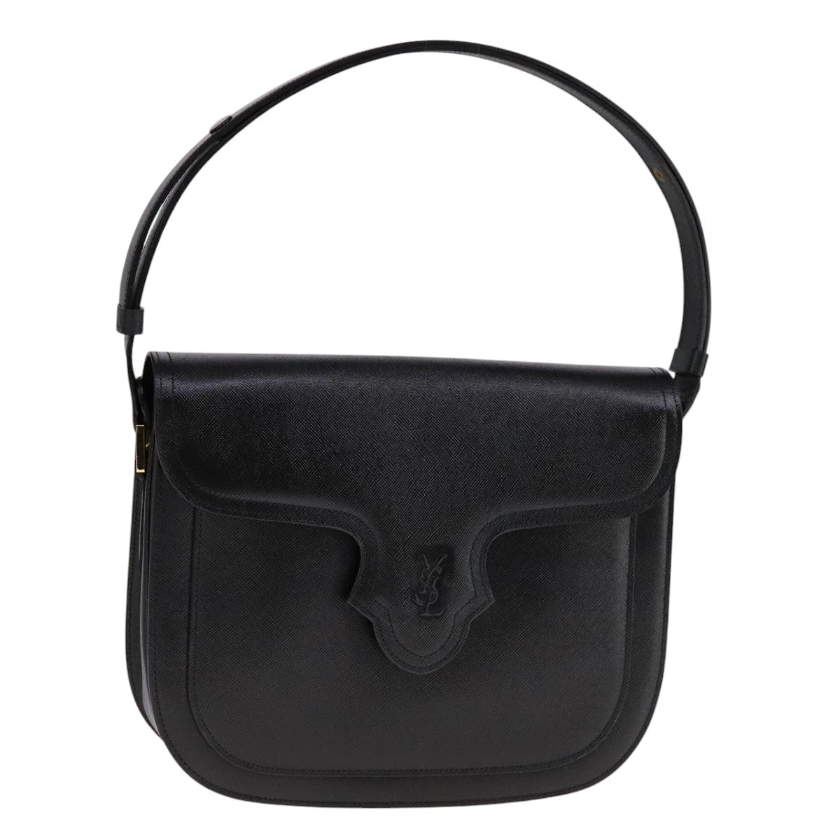 Yves Saint Laurent Black Leather Shoulder Bag (Pre-Owned)