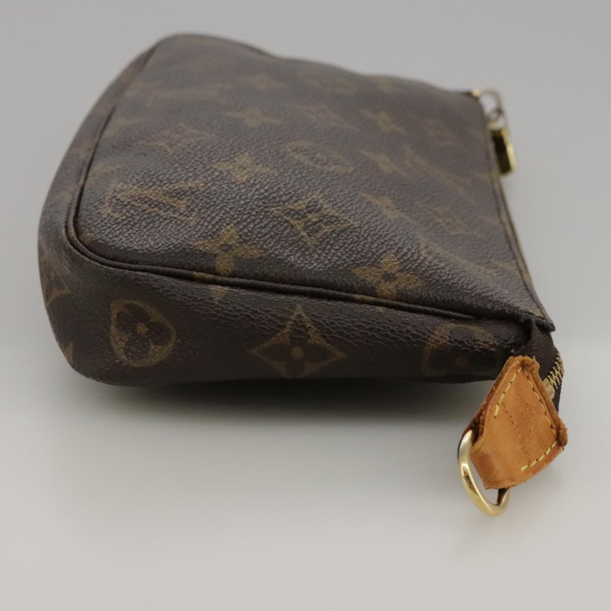 Louis Vuitton Pochette Accessoire Brown Canvas Clutch Bag (Pre-Owned)