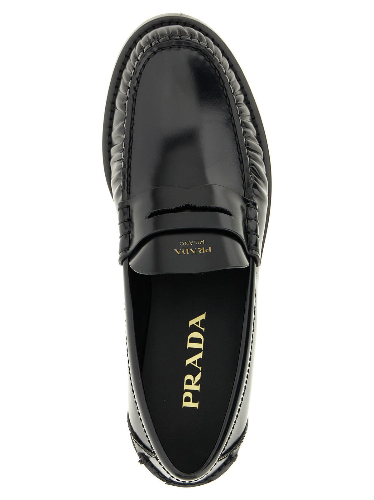 PRADA Prada Women Brushed Leather Loafers