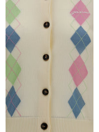 GANNI Ganni Women Diamond-Pattern Cardigan