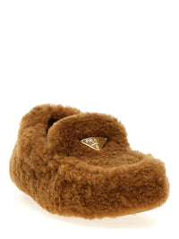 Prada Women Shearling Loafers