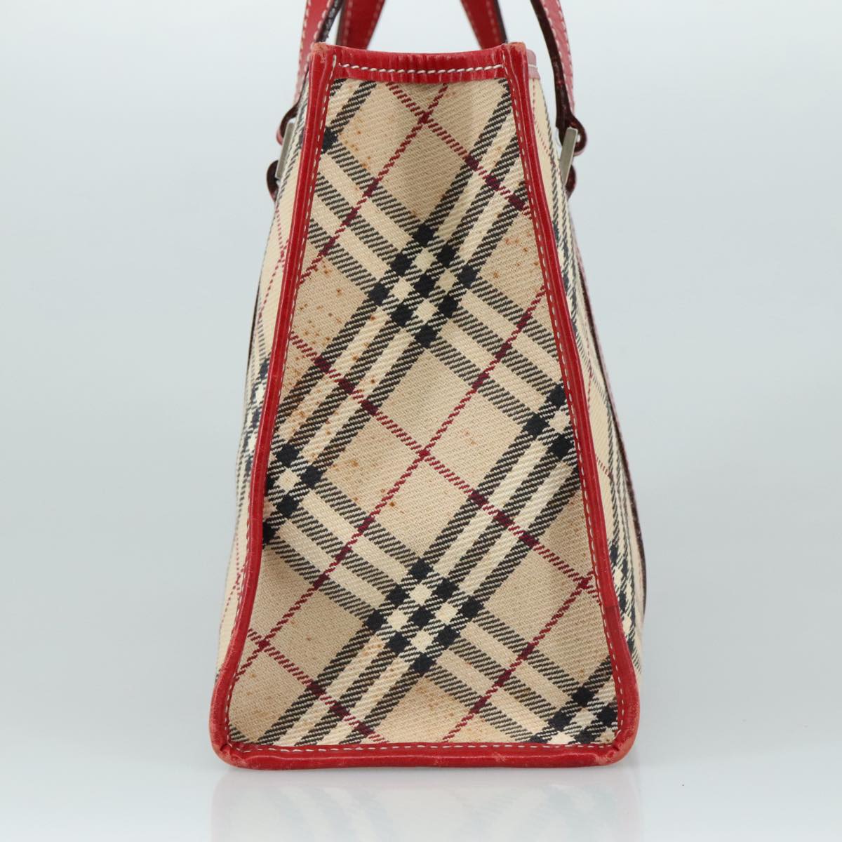 Burberry Nova Check Beige Canvas Handbag (Pre-Owned)