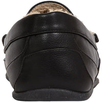 Spun Mens Comfort Insole Faux Fur Lined Loafer Slippers