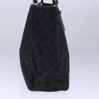 Gucci Gg Canvas Black Canvas Tote Bag (Pre-Owned)