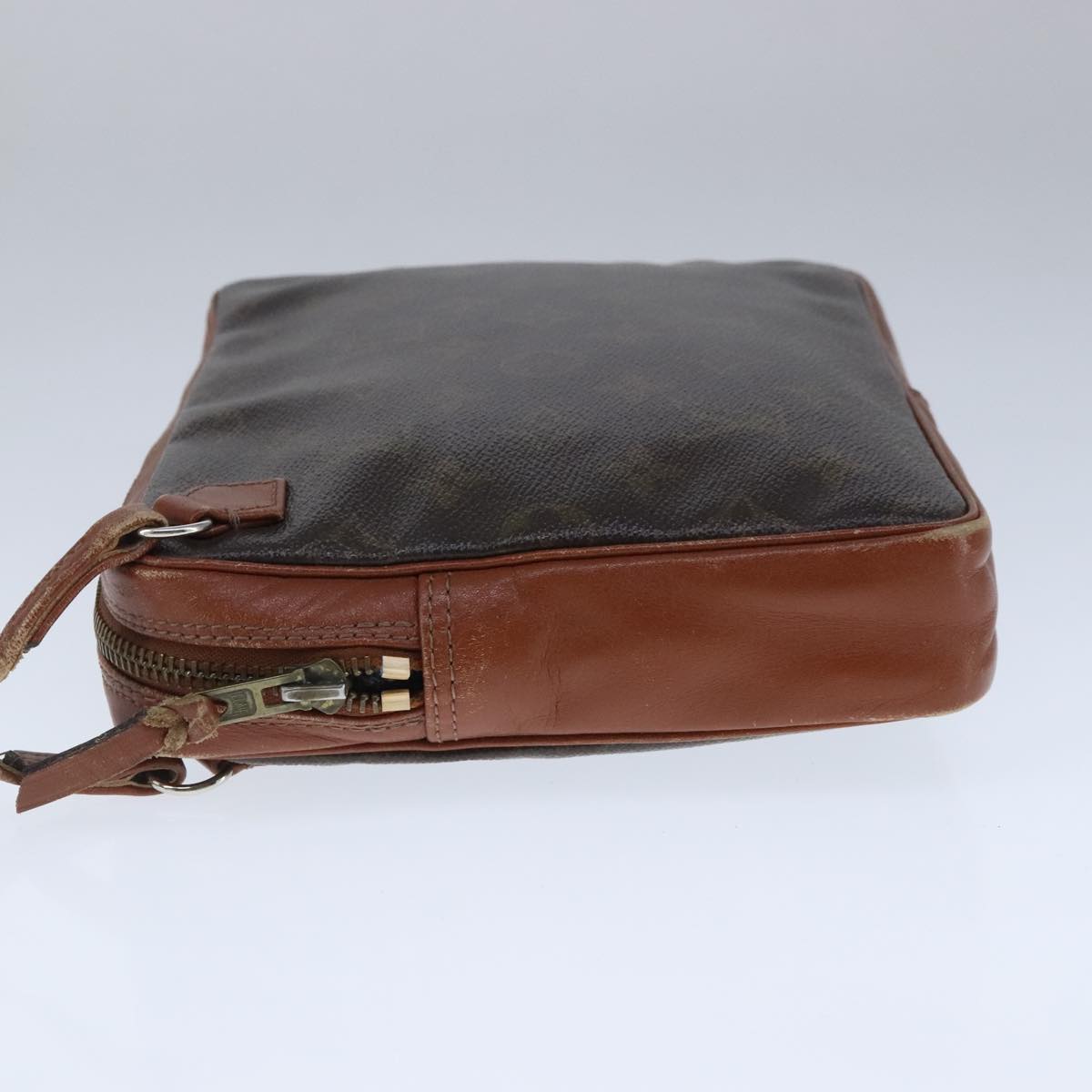 Louis Vuitton Marly Dragonne Brown Canvas Clutch Bag (Pre-Owned)