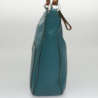 Coach Blue Leather Shoulder Bag (Pre-Owned)