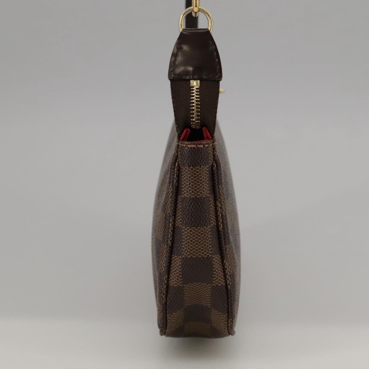 Louis Vuitton Pochette Accessoire Brown Canvas Clutch Bag (Pre-Owned)