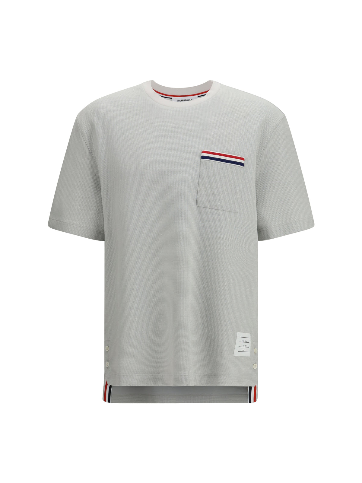 THOM BROWNE Thom Browne Men Short-Sleeve Cotton-Linen T-Shirt