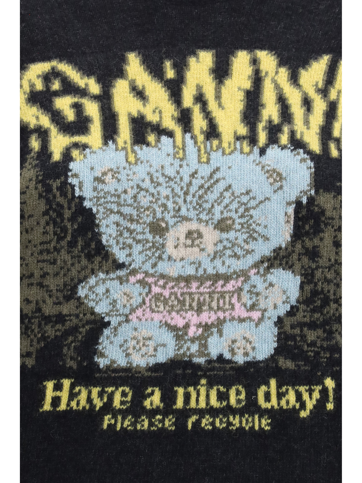 GANNI Ganni Women Wool Sweater Forest Teddy