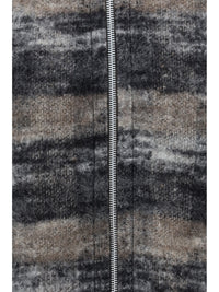 Our Legacy Men Hooded Checked Knit Sweatshirt