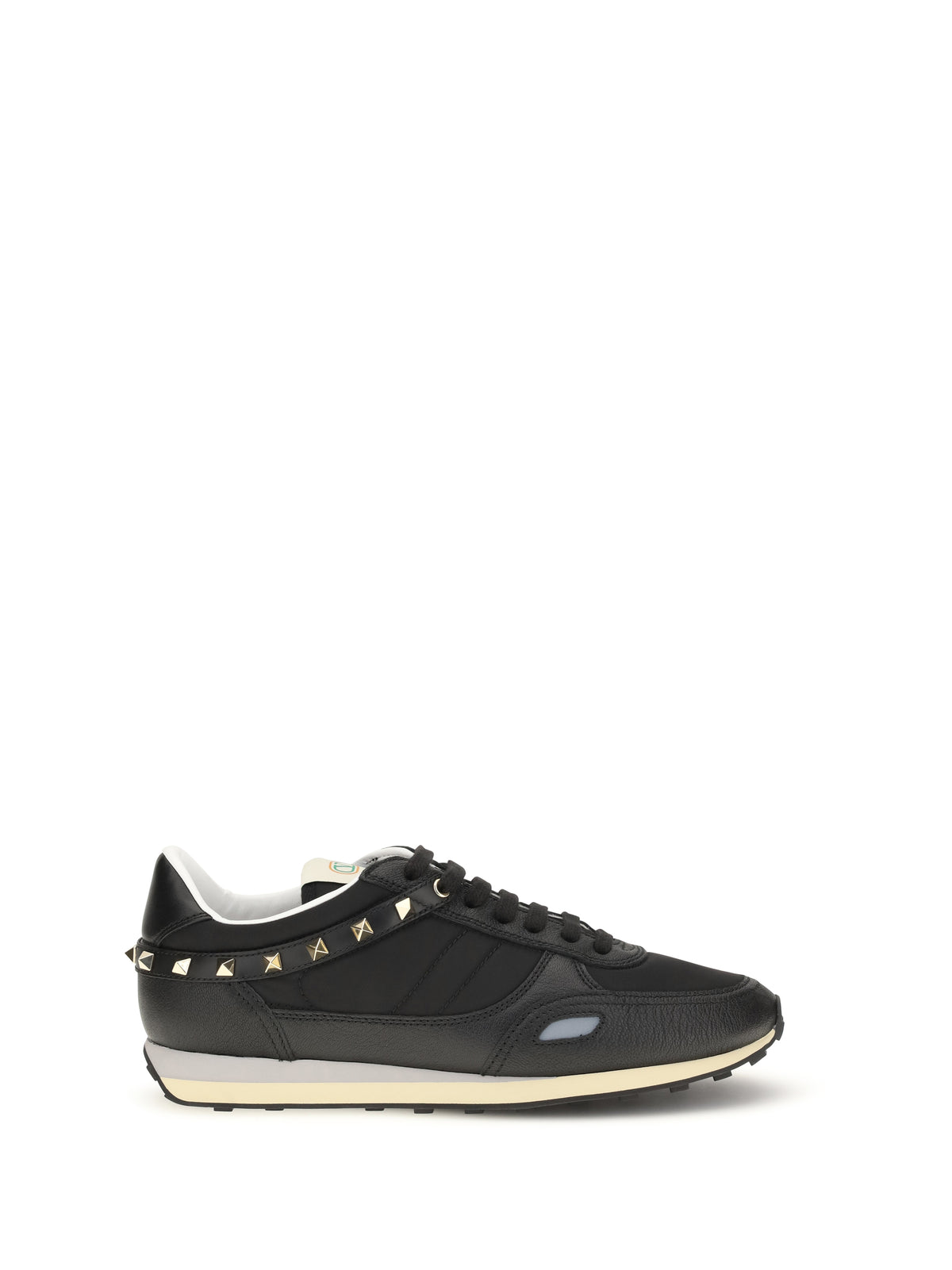 Valentino Garavani Men Stud Up Sneakers In Leather And Nylon
