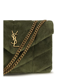 SAINT LAURENT Saint Laurent Women Loulou Puffer Toy Suede Shoulder Bag