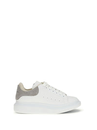 Alexander Mcqueen Men Oversized Sneakers With Suede Heel Tab