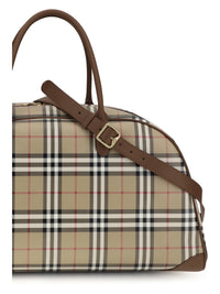 BURBERRY Burberry Men Check Travel Bag
