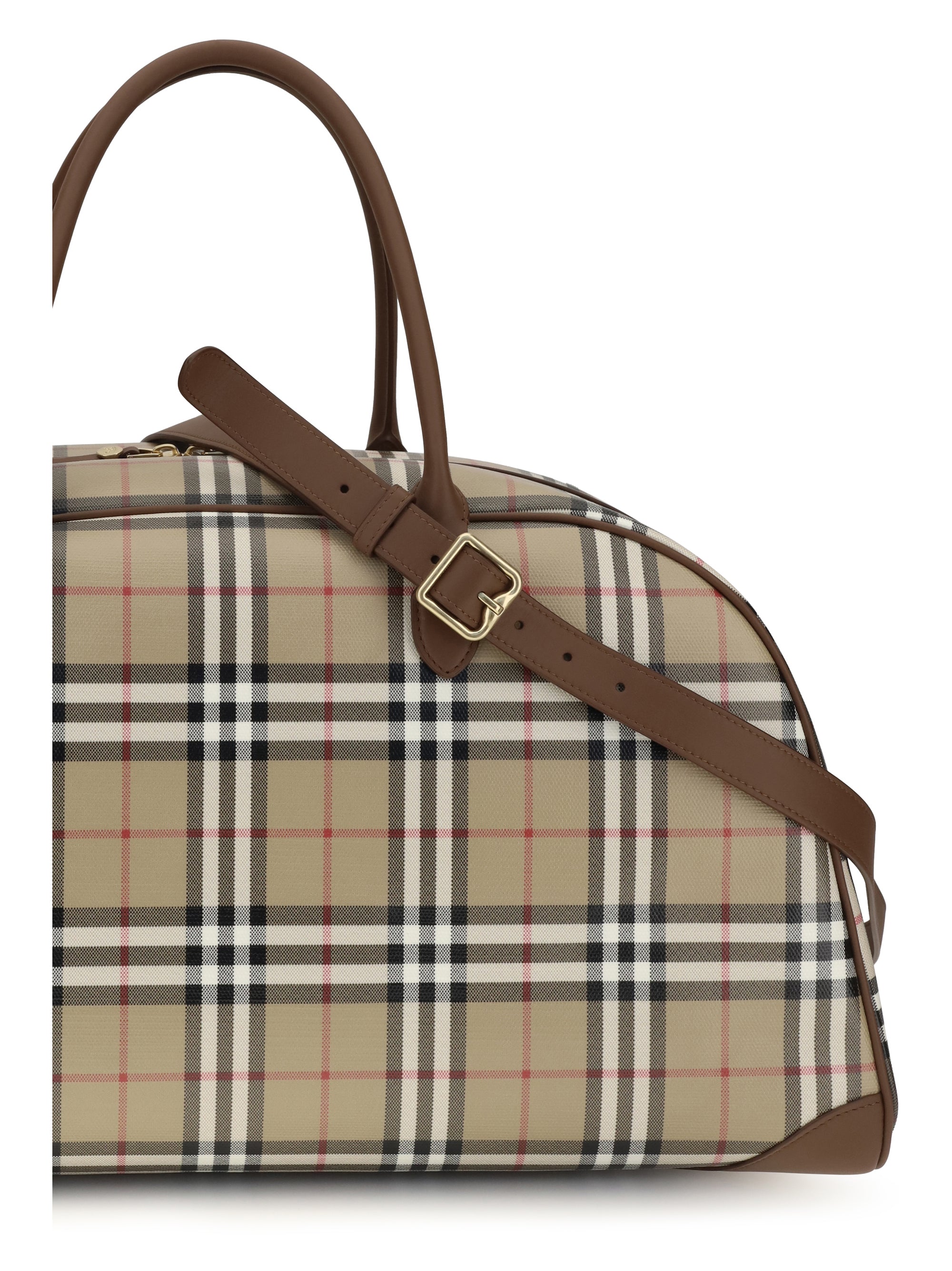 BURBERRY Burberry Men Check Travel Bag