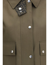 Fendi Women Mackintosh Fabric Jacket