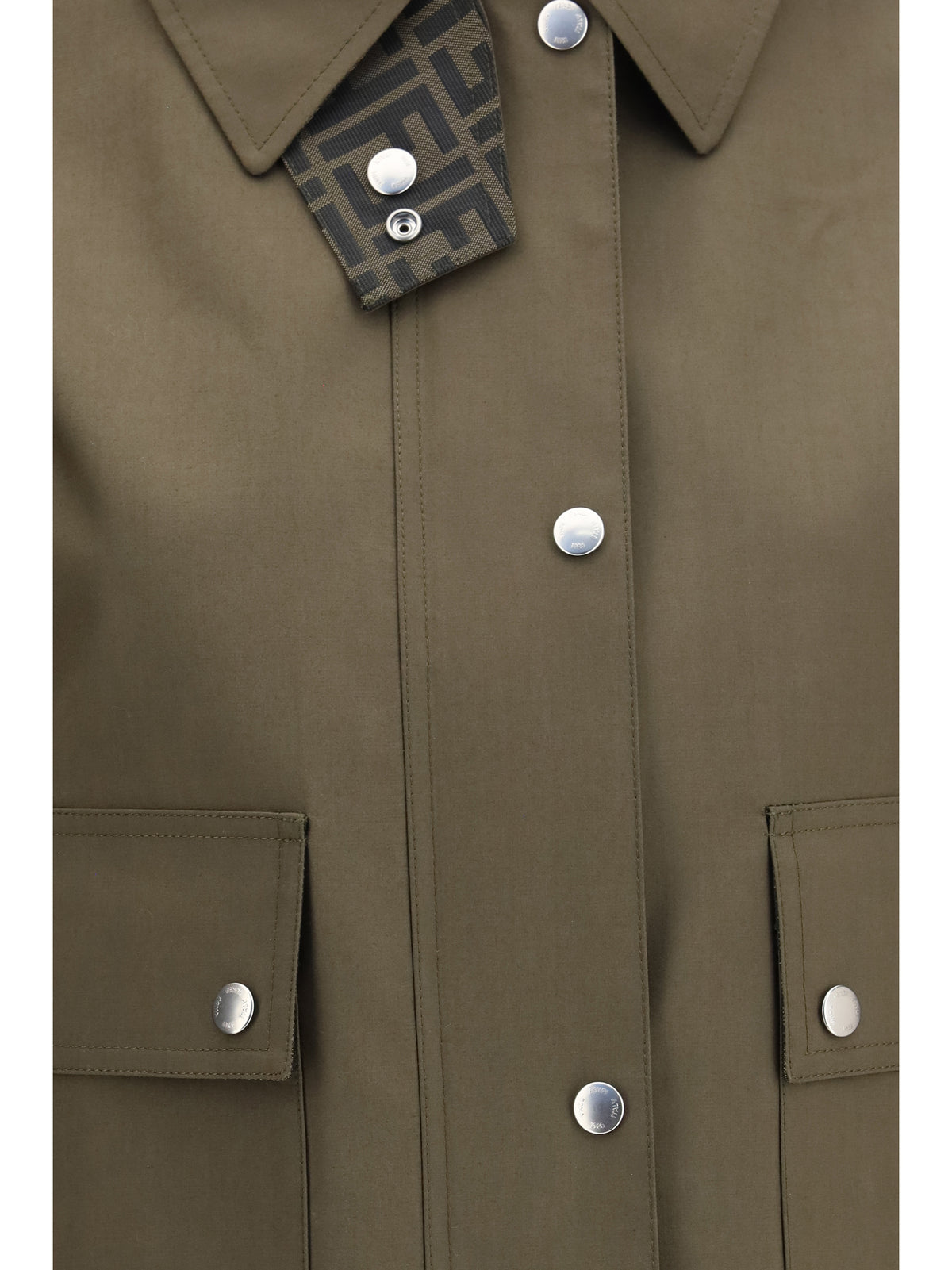 Fendi Women Mackintosh Fabric Jacket