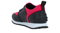 Tods Technical Fabric Low-Top Sneakers with Fuchsia Panels