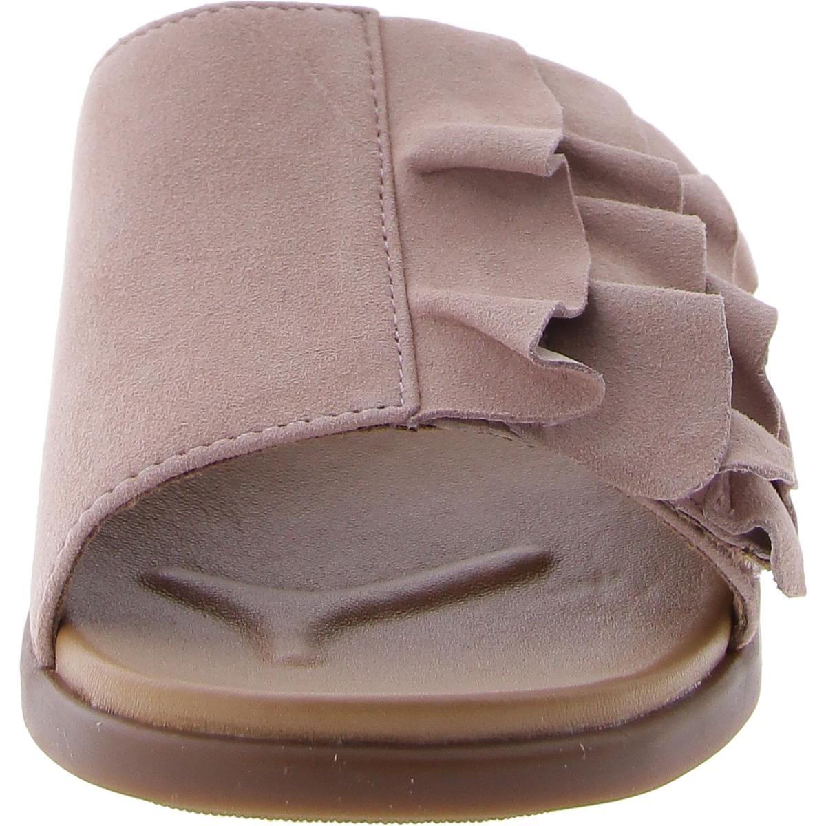 Roni Womens Suede Flat Slides