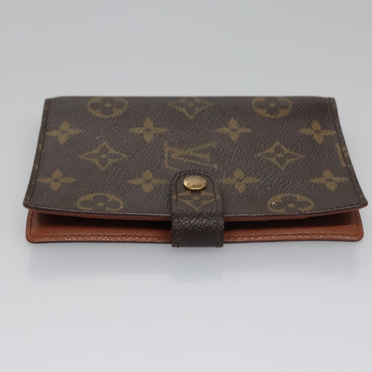 Louis Vuitton Couverture Agenda Fonctionnel Pm Brown Canvas Wallet  (Pre-Owned)