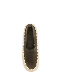 Loewe Women Rio Suede And Raffia Espadrillas