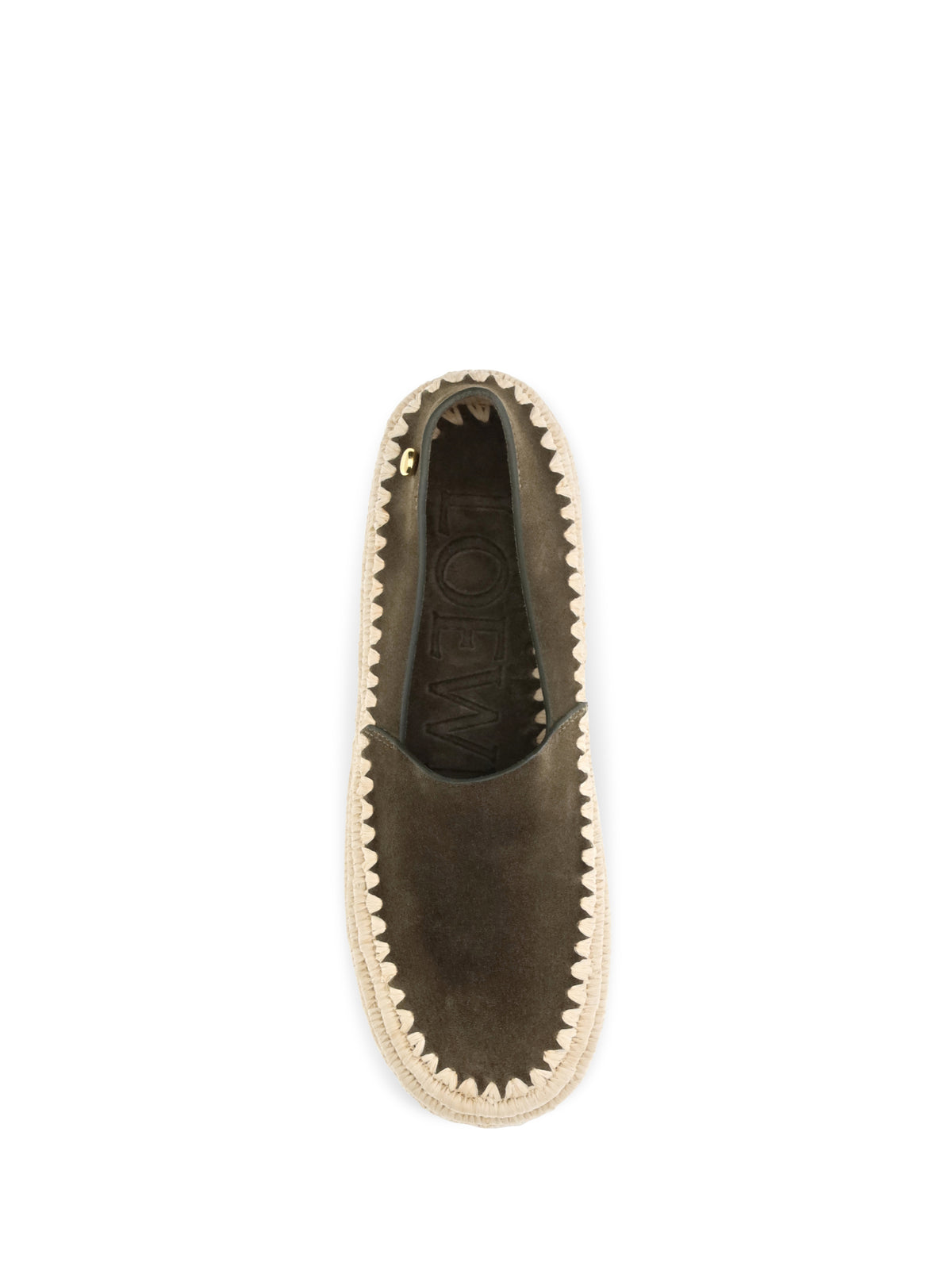 Loewe Women Rio Suede And Raffia Espadrillas