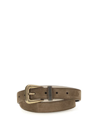 BRUNELLO CUCINELLI Brunello Cucinelli Women Suede Belt With Monili Detail