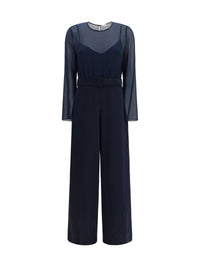 P.A.R.O.S.H. P.A.R.O.S.H. Women Cady And Chiffon Jumpsuit