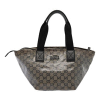 Gucci Gg Canvas Black Canvas Tote Bag (Pre-Owned) OS Black