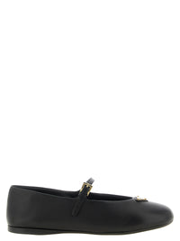 Prada Women Black Nappa Ballet Flats
