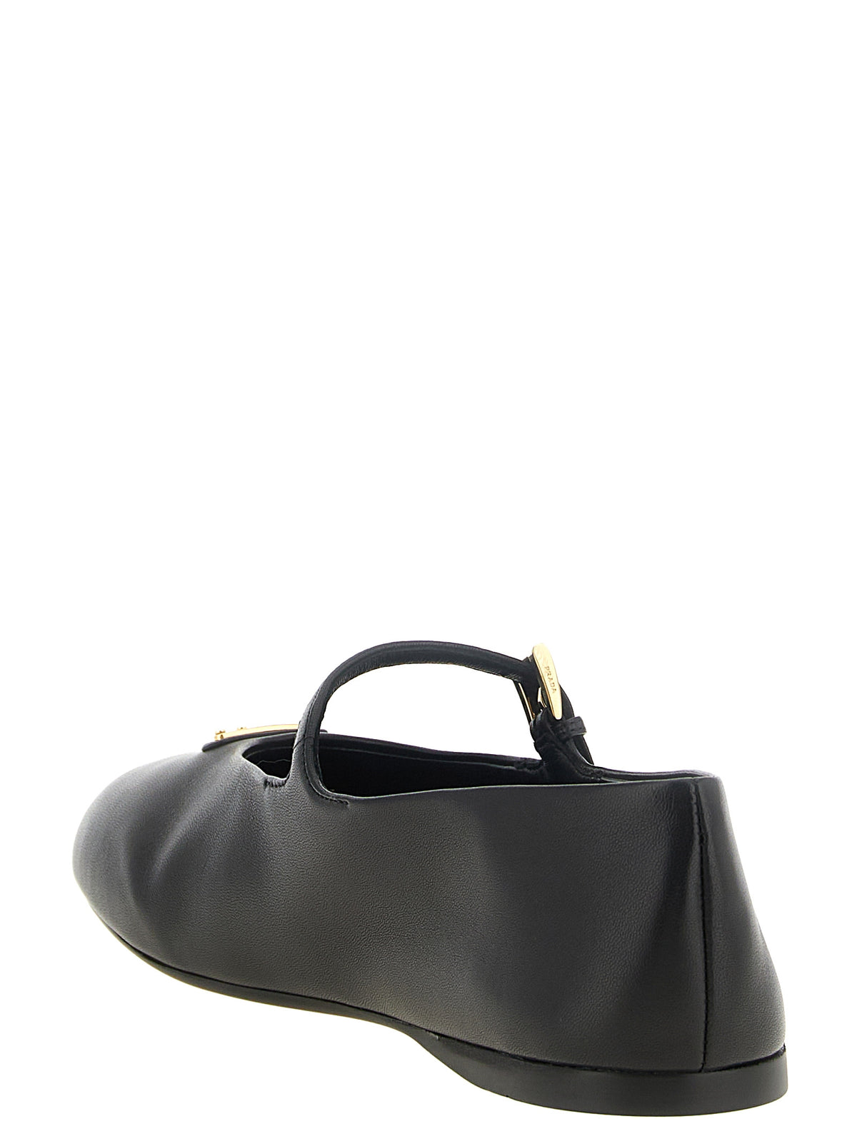 Prada Women Black Nappa Ballet Flats