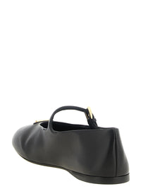 Prada Women Black Nappa Ballet Flats
