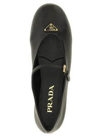 Prada Women Black Nappa Ballet Flats