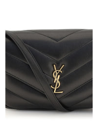 SAINT LAURENT Saint Laurent Women Loulou Cassandre Toy Lambskin Shoulder Bag