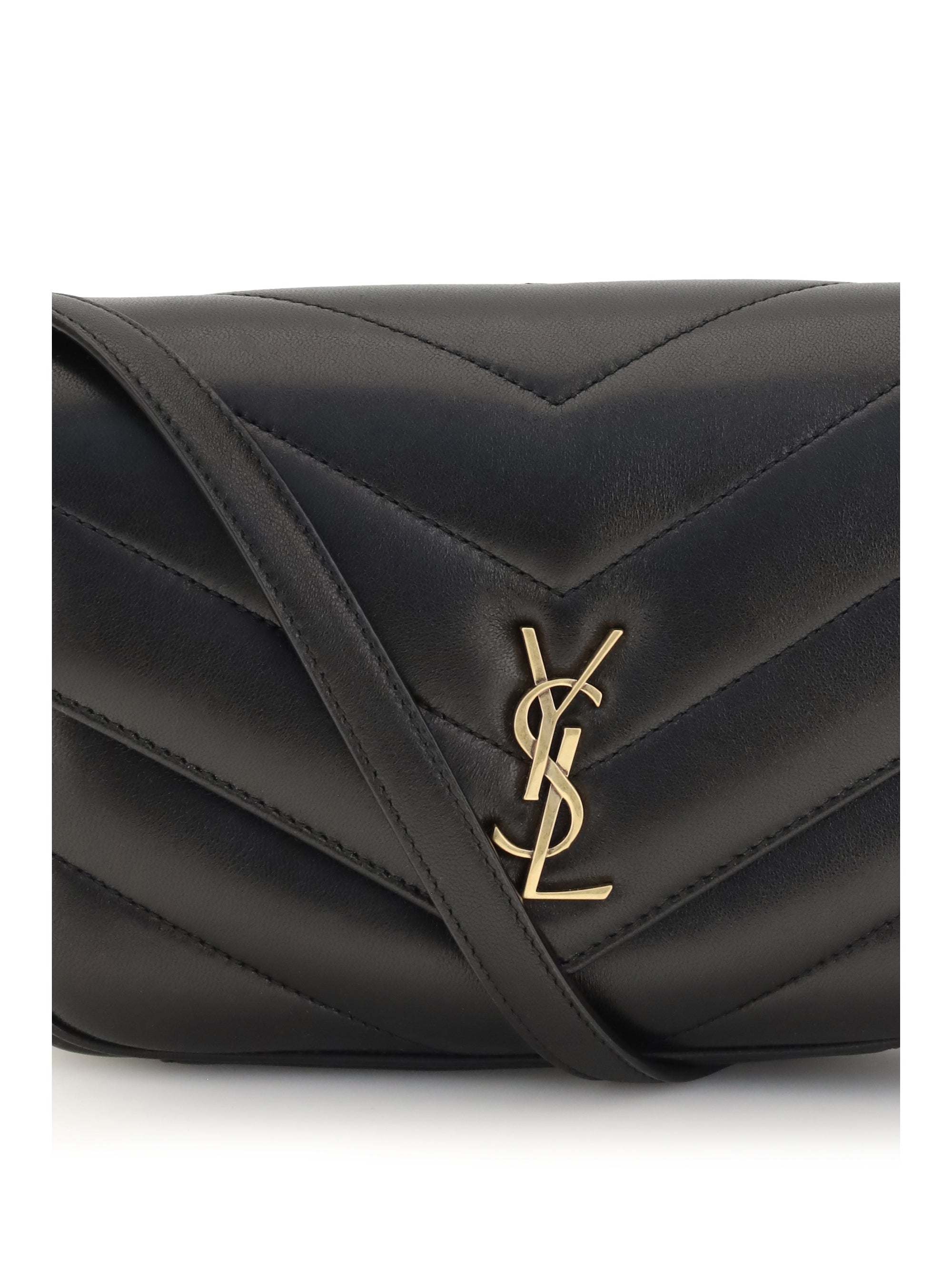 SAINT LAURENT Saint Laurent Women Loulou Cassandre Toy Lambskin Shoulder Bag