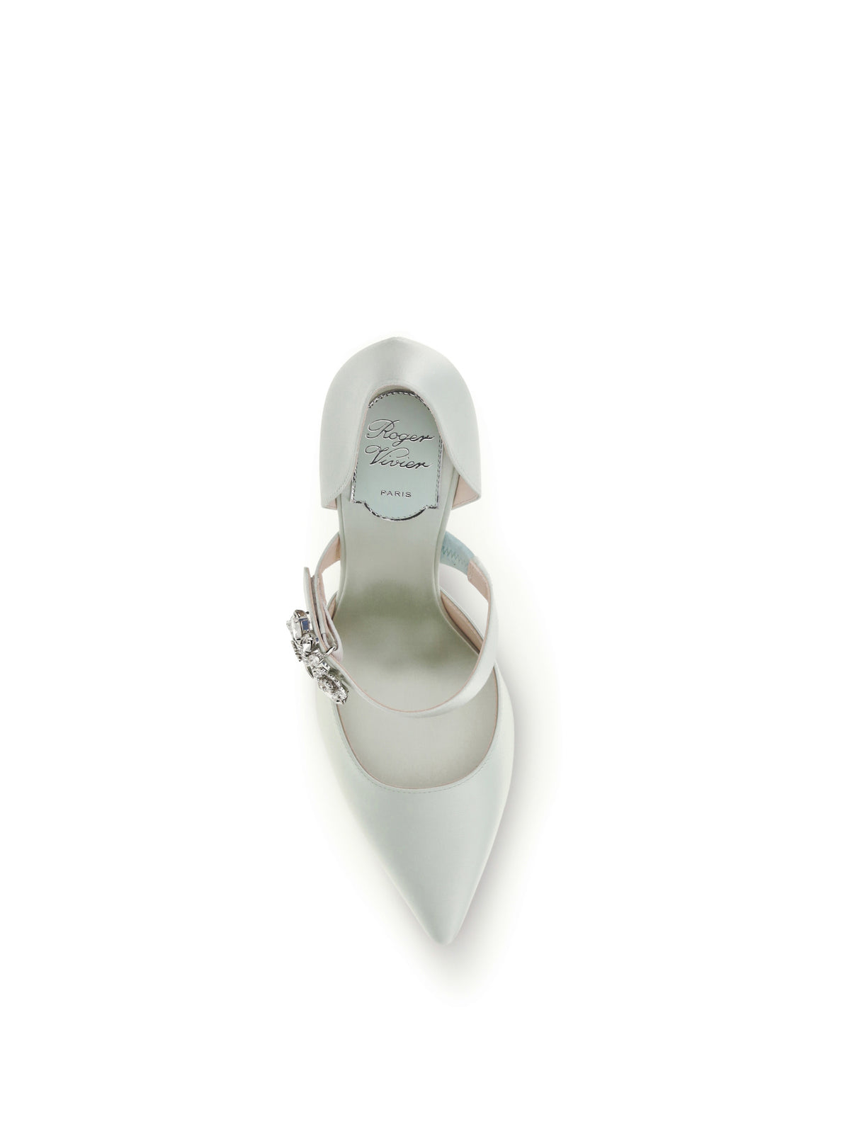 Roger Vivier Women Efflorescence Dorsay Satin Pumps